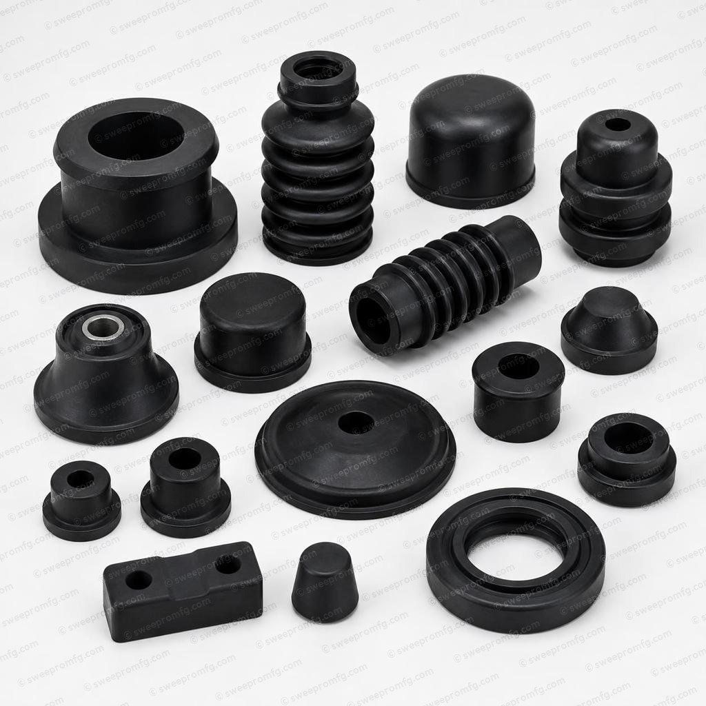 Moulded technical rubber parts